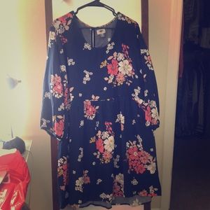 Flowy Quarter Sleeve Dress